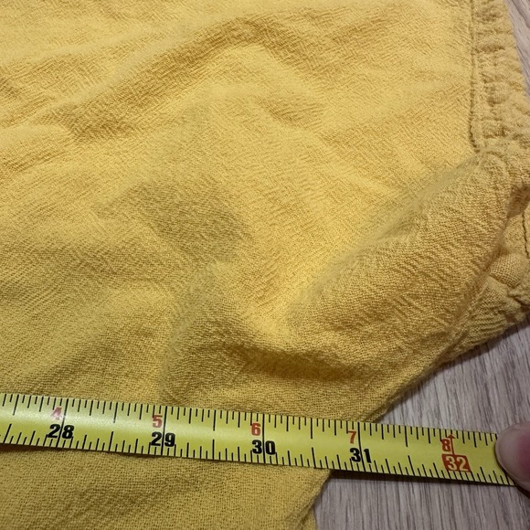 Flaw Oh My Gauze Top 2 L/XL Yellow Lagenlook Boho Minimalist Beach Coastal - Picture 7 of 9